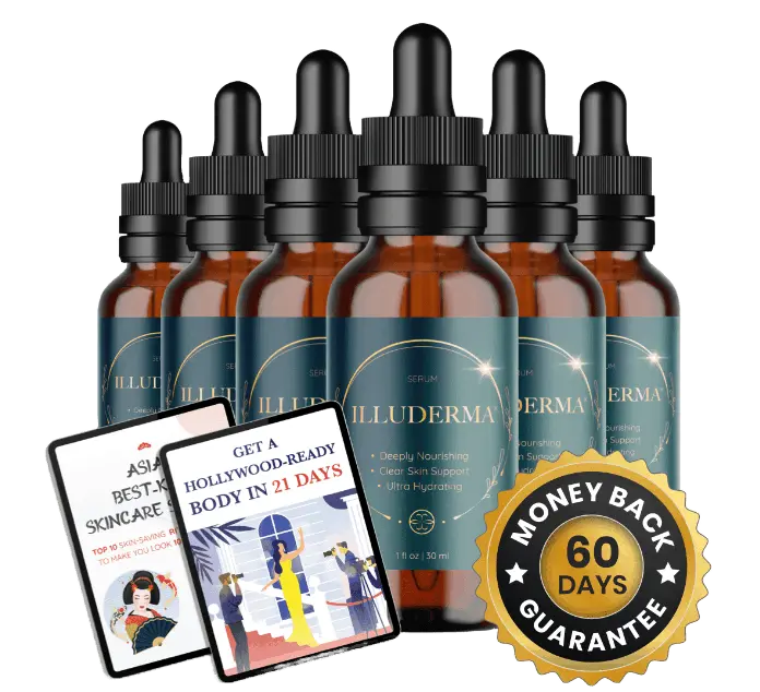 Illuderma 6 bottles with bonus